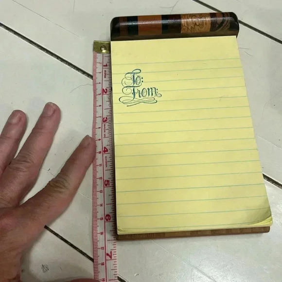 2 Handcrafted Exotic Hardwood Notepad Holder made by Wood Artist USA - Picture 7 of 11